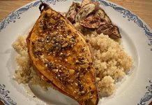 Sweet potatoes with chermoula