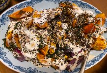 Sweet Potatoes with Tahini Sauce